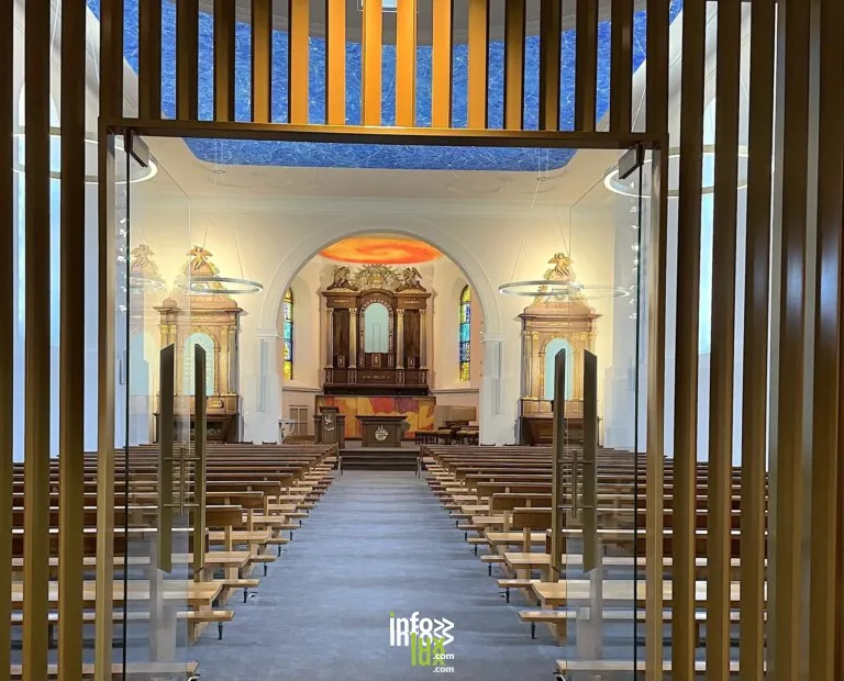 Hésingue > Patrimoine > Visite guidée de l’église rénovée Saint-Laurent de Hesingue