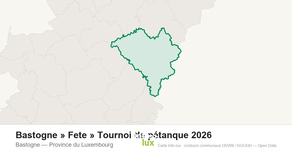 Bastogne » Fete » Tournoi de pétanque 2026