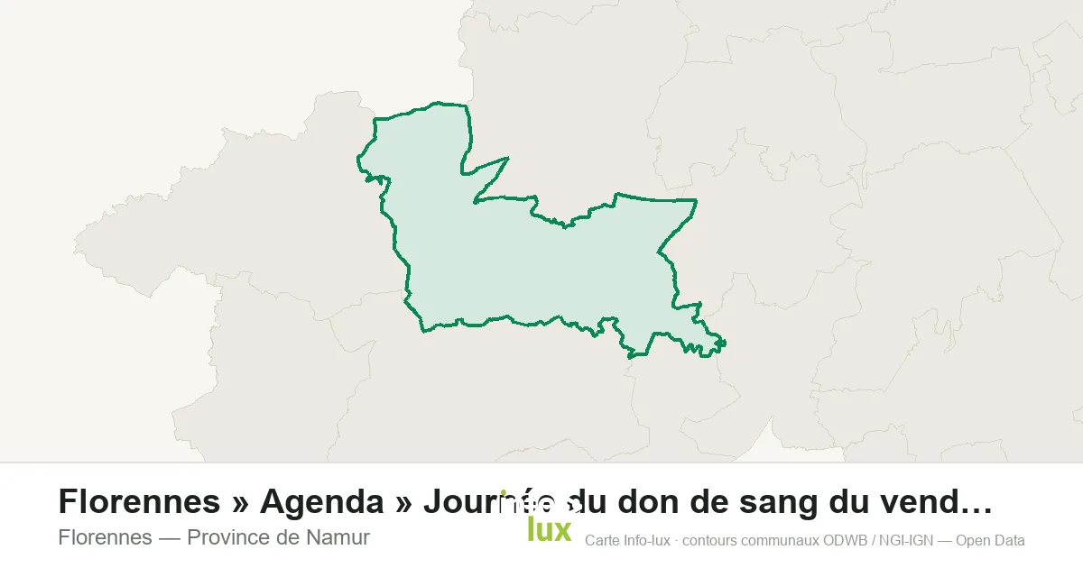 Florennes » Agenda » Journée du don de sang du vendredi 5 juin.