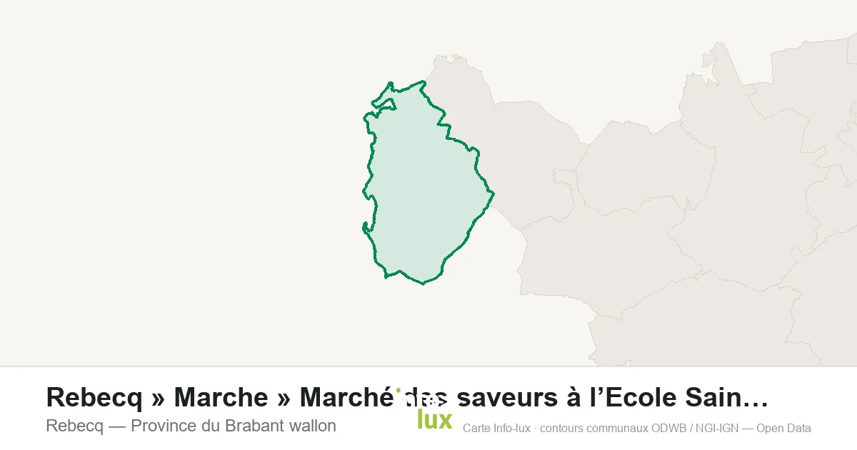 Rebecq » Marche » Marché des saveurs à l’Ecole Saint-Géry