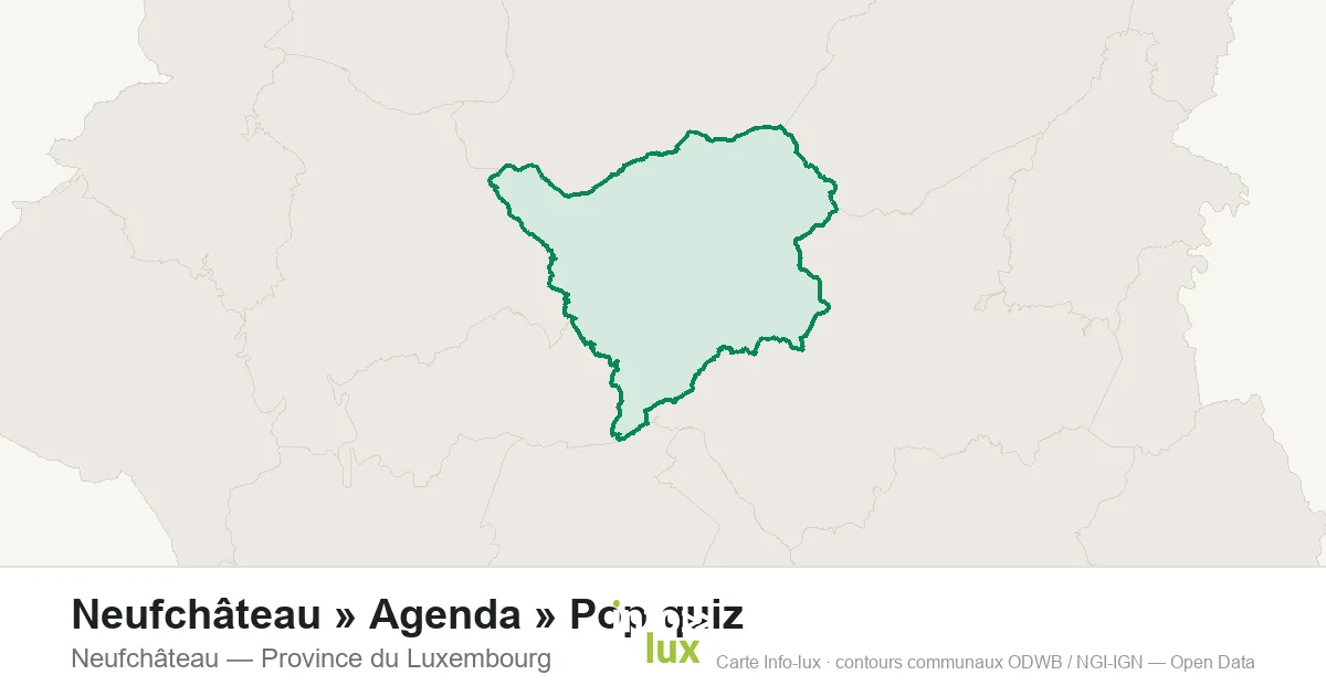Neufchâteau » Agenda » Pop quiz