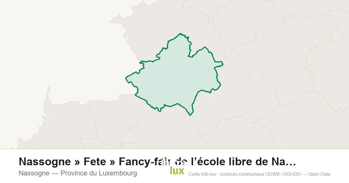 Nassogne » Fete » Fancy-fair de l’école libre de Nassogne
