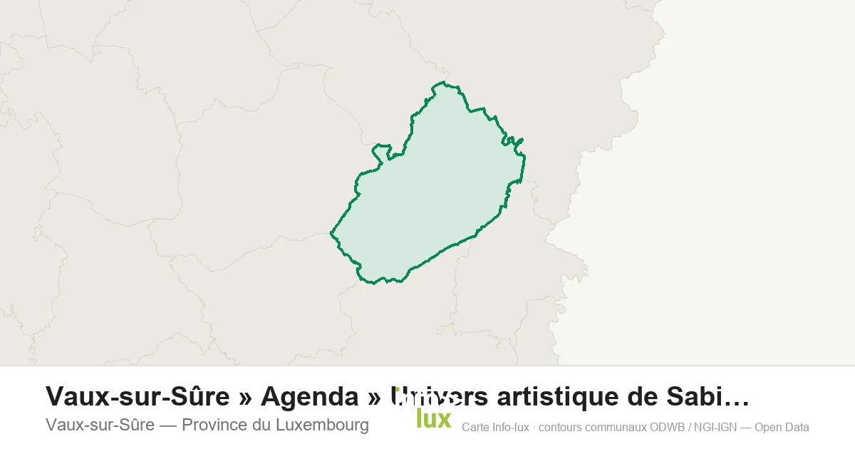 Vaux-sur-Sûre » Agenda » Univers artistique de Sabine De Coune