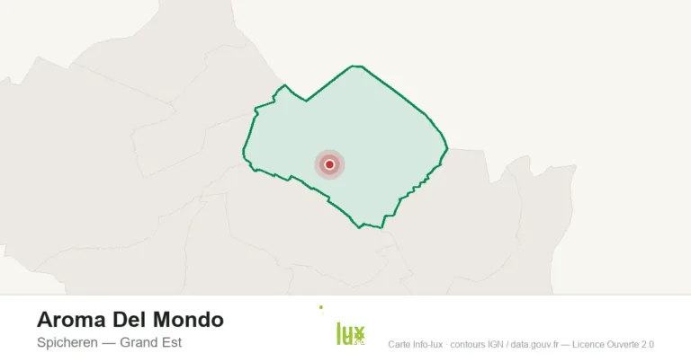 Carte de localisation : Aroma Del Mondo à Spicheren