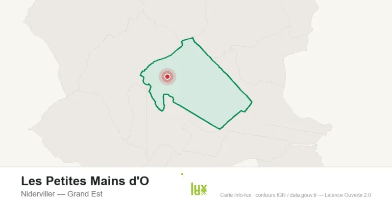 Carte de localisation : Les Petites Mains d'O à Niderviller