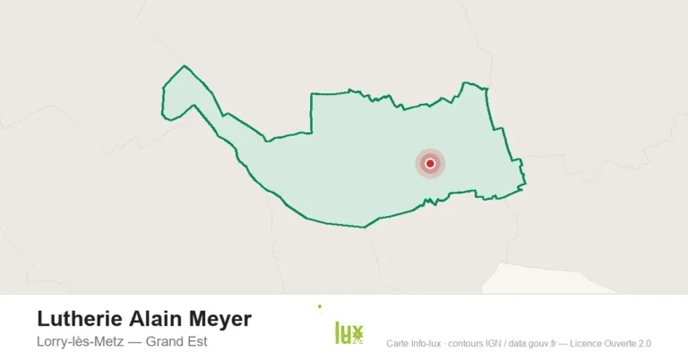 Carte de localisation : Lutherie Alain Meyer à Lorry-lès-Metz