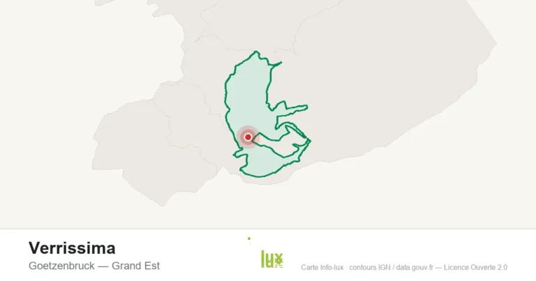 Carte de localisation : Verrissima à Goetzenbruck