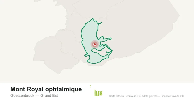 Carte de localisation : Mont Royal ophtalmique à Goetzenbruck