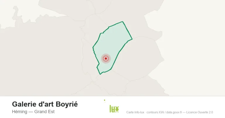 Carte de localisation : Galerie d'art Boyrié à Héming