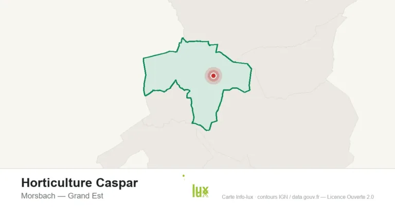 Carte de localisation : Horticulture Caspar à Morsbach