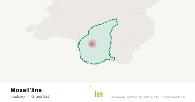 Carte de localisation : Mosell'âne à Foulcrey