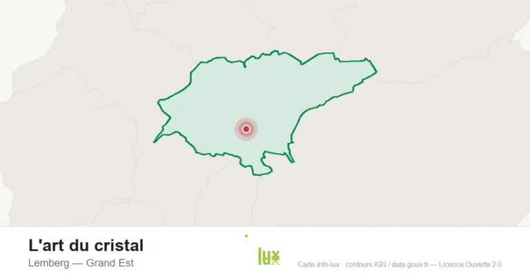 Carte de localisation : L'art du cristal à Lemberg