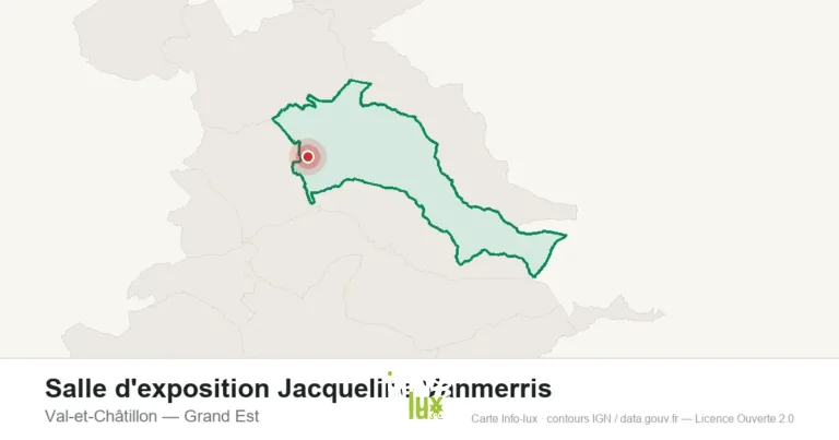 Carte de localisation : Salle d'exposition Jacqueline Vanmerris à Val-et-Châtillon