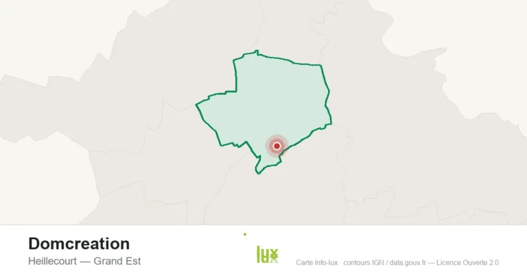 Carte de localisation : Domcreation à Heillecourt