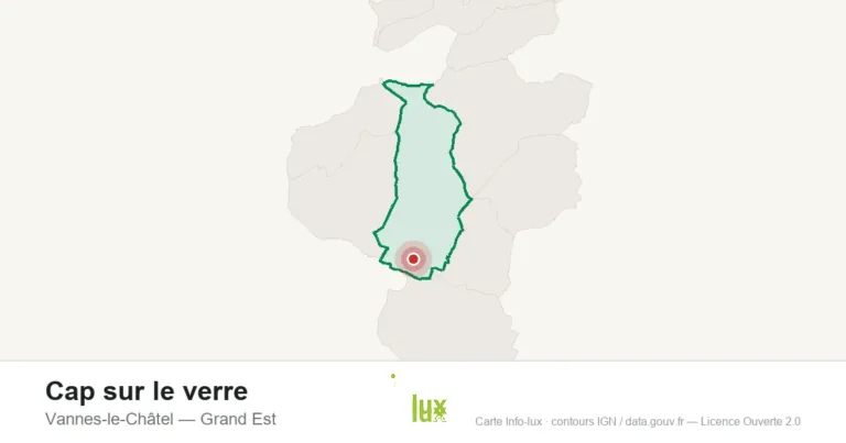Carte de localisation : Cap sur le verre à Vannes-le-Châtel