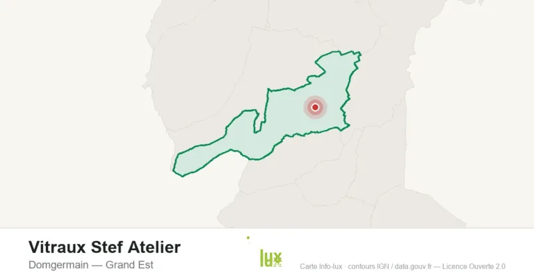 Carte de localisation : Vitraux Stef Atelier à Domgermain