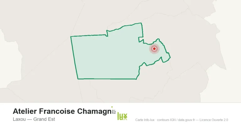 Carte de localisation : Atelier Francoise Chamagne à Laxou