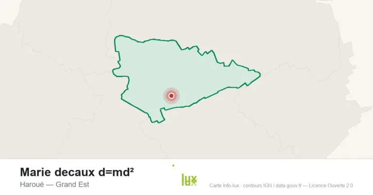 Carte de localisation : Marie decaux d=md² à Haroué