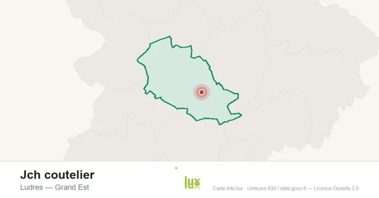 Carte de localisation : Jch coutelier à Ludres
