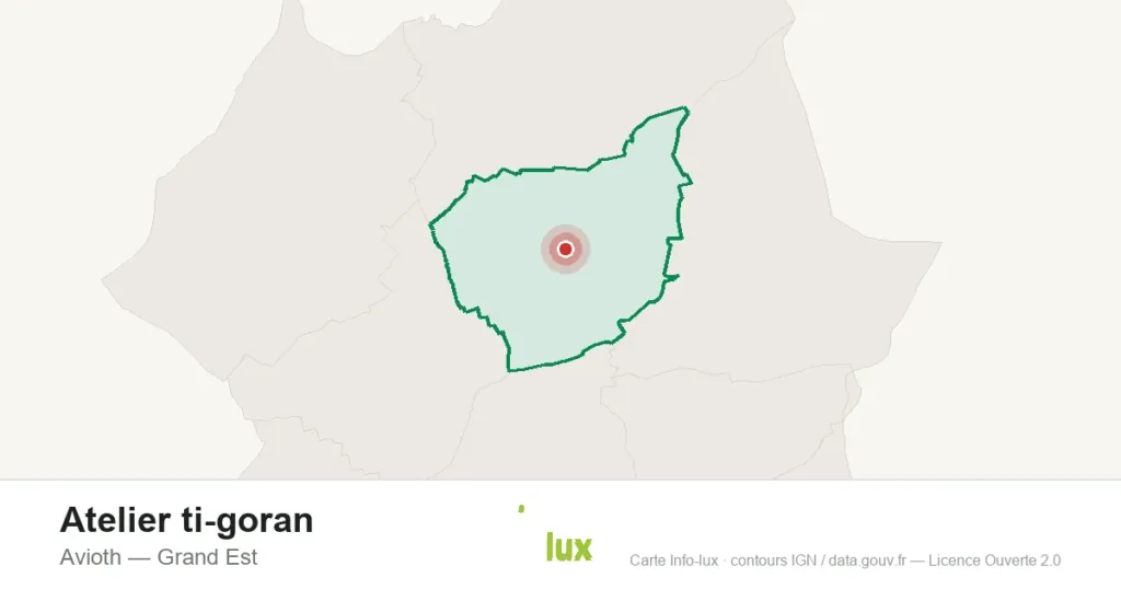 Carte de localisation : Atelier ti-goran à Avioth