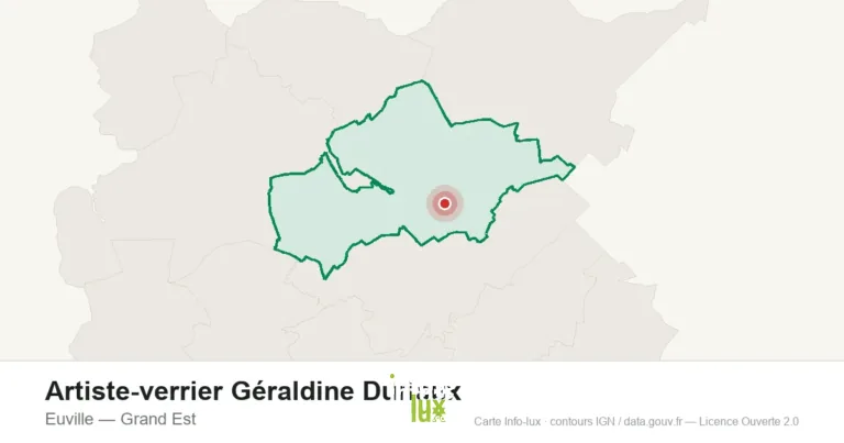 Carte de localisation : Artiste-verrier Géraldine Duriaux à Euville