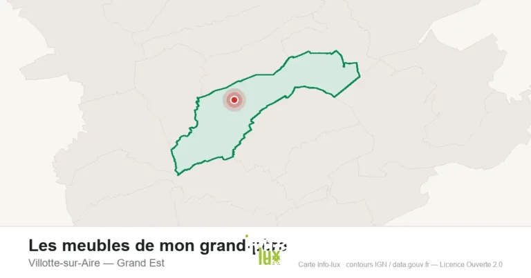 Carte de localisation : Les meubles de mon grand-père à Villotte-sur-Aire