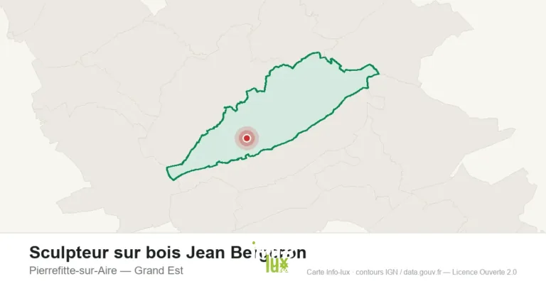 Carte de localisation : Sculpteur sur bois Jean Bergeron à Pierrefitte-sur-Aire
