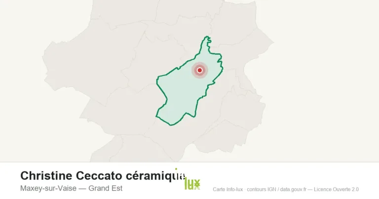 Carte de localisation : Christine Ceccato céramique à Maxey-sur-Vaise