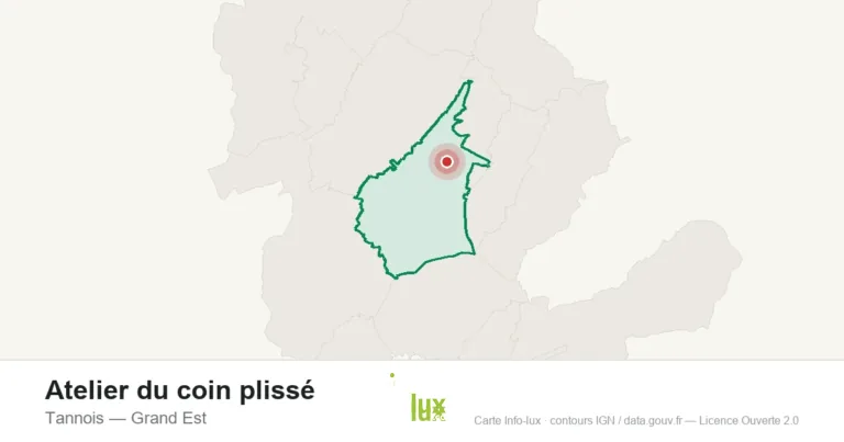 Atelier du coin plissé à Tannois