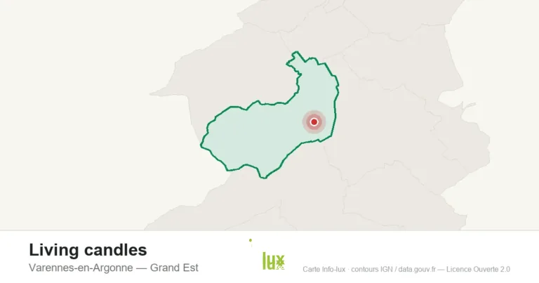 Carte de localisation : Living candles à Varennes-en-Argonne