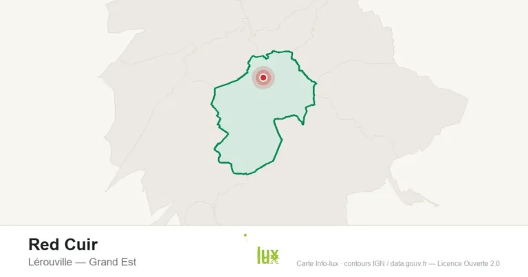 Carte de localisation : Red Cuir à Lérouville