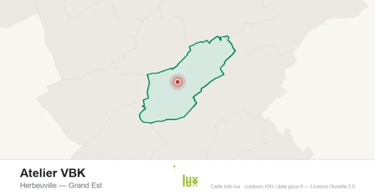 Carte de localisation : Atelier VBK à Herbeuville