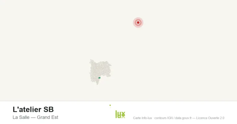 Carte de localisation : L'atelier SB à La Salle