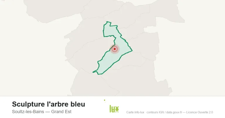 Carte de localisation : Sculpture l'arbre bleu à Soultz-les-Bains