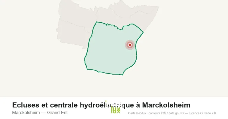 Ecluses et centrale hydroélectrique à Marckolsheim à Marckolsheim