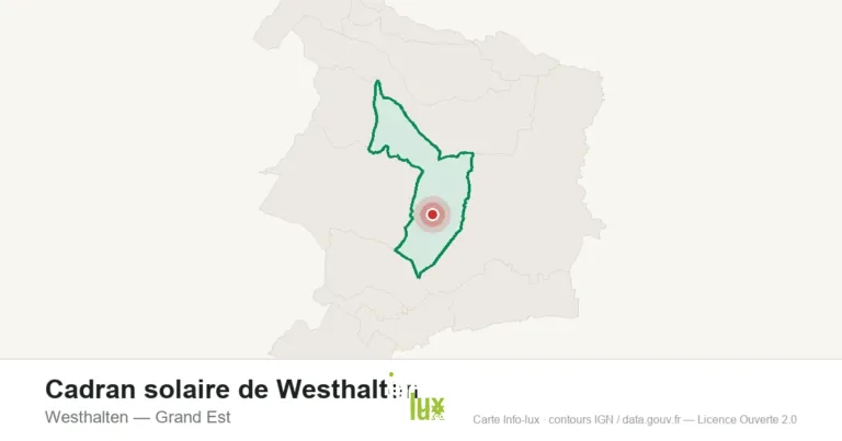 Carte de localisation : Cadran solaire de Westhalten à Westhalten