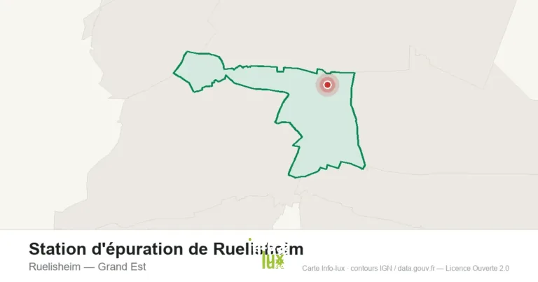 Carte de localisation : Station d'épuration de Ruelisheim à Ruelisheim