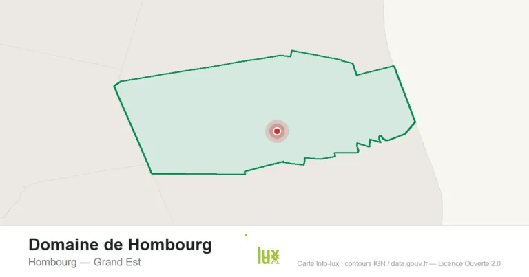 Carte de localisation : Domaine de Hombourg à Hombourg