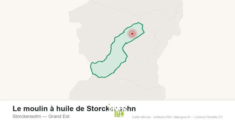 Carte de localisation : Le moulin à huile de Storckensohn à Storckensohn