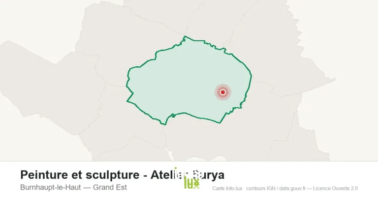 Carte de localisation : Peinture et sculpture - Atelier Surya à Burnhaupt-le-Haut