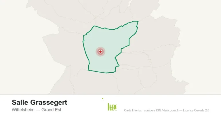 Carte de localisation : Salle Grassegert à Wittelsheim