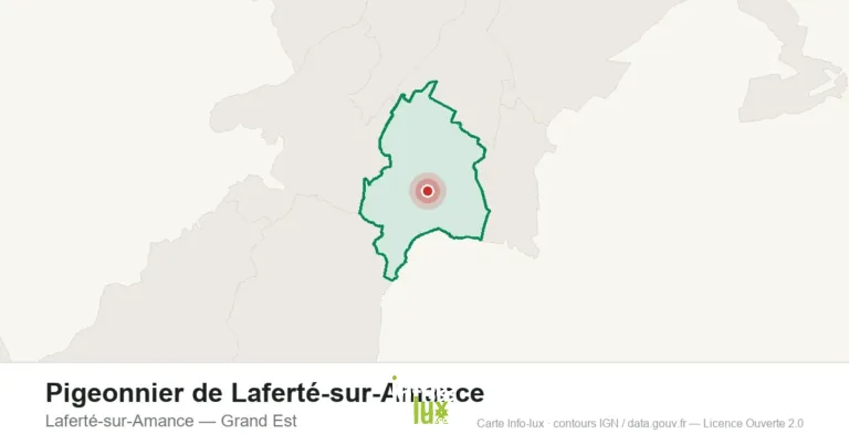 Carte de localisation : Pigeonnier de Laferté-sur-Amance à Laferté-sur-Amance