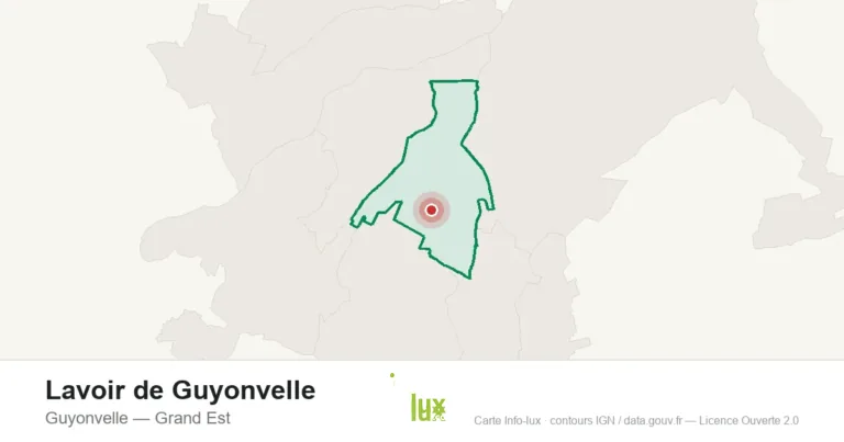 Carte de localisation : Lavoir de Guyonvelle à Guyonvelle