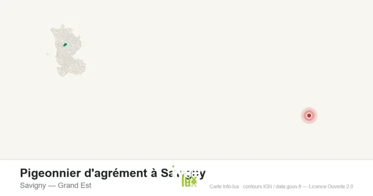Carte de localisation : Pigeonnier d'agrément à Savigny à Savigny