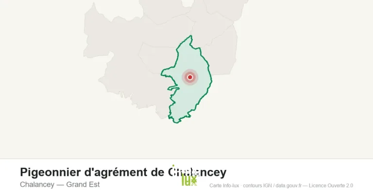 Carte de localisation : Pigeonnier d'agrément de Chalancey à Chalancey