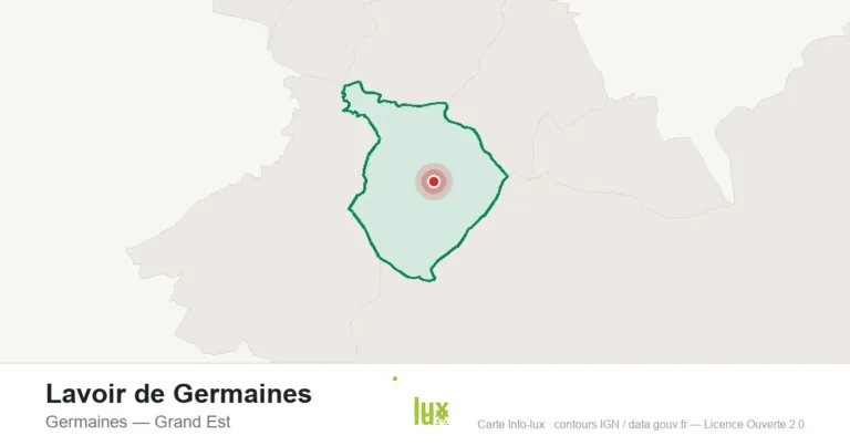 Carte de localisation : Lavoir de Germaines à Germaines