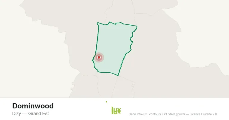 Carte de localisation : Dominwood à Dizy