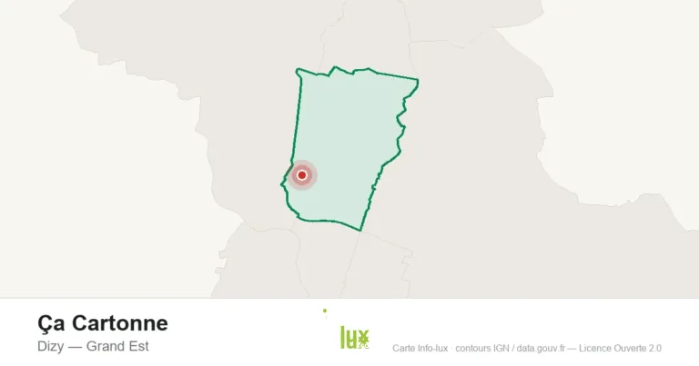 Carte de localisation : Ça Cartonne à Dizy