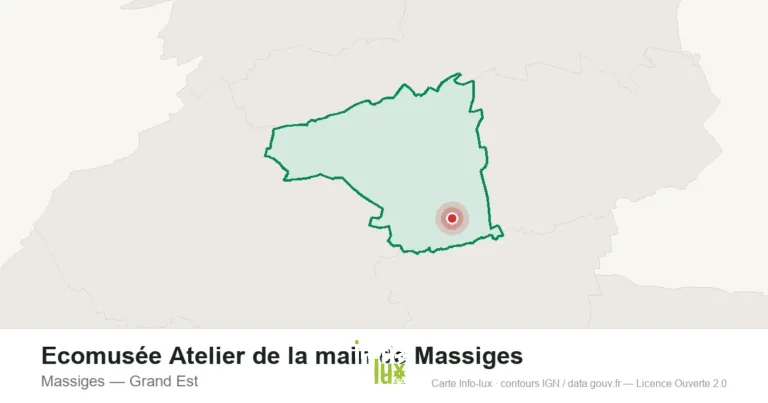Carte de localisation : Ecomusée Atelier de la main de Massiges à Massiges