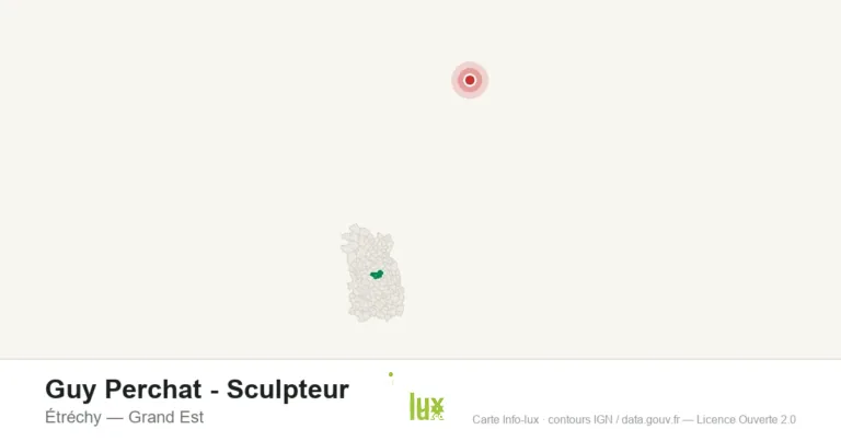 Carte de localisation : Guy Perchat - Sculpteur à Étréchy